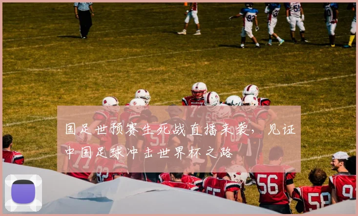 国足世预赛生死战直播来袭，见证中国足球冲击世界杯之路